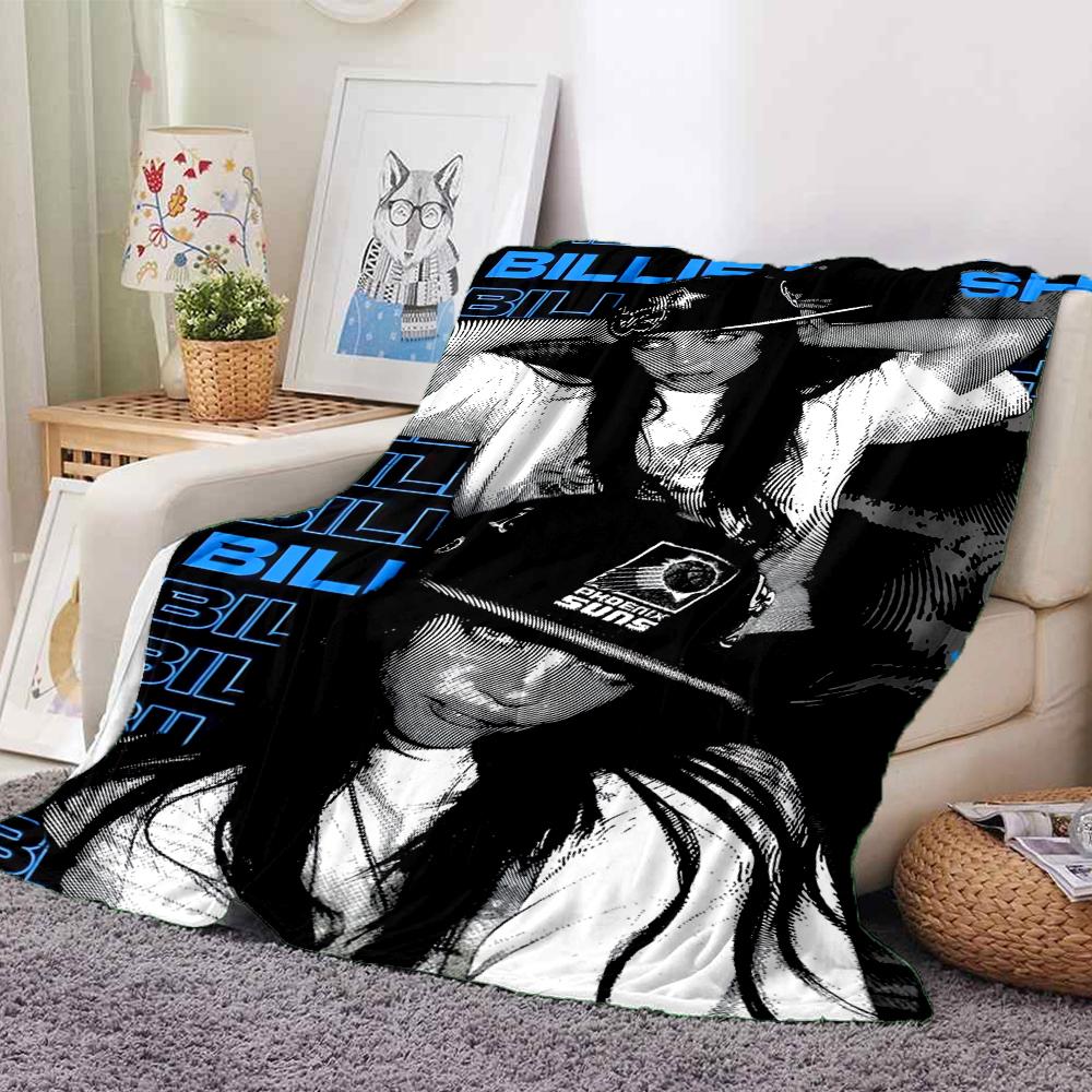 1Pc Billie Eilish Fashion Blanket Soft And Comfortable Casual Warm Camping Travel Christmas Halloween Xmas Gift M928304