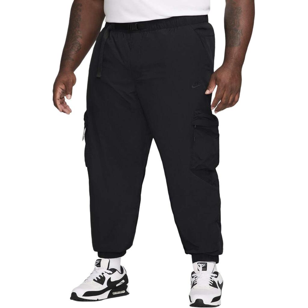 Nike Tech Woven Fashion Comfortable Fitted Solid Color Jogger Pants Men bottoms Black FZ0756-010