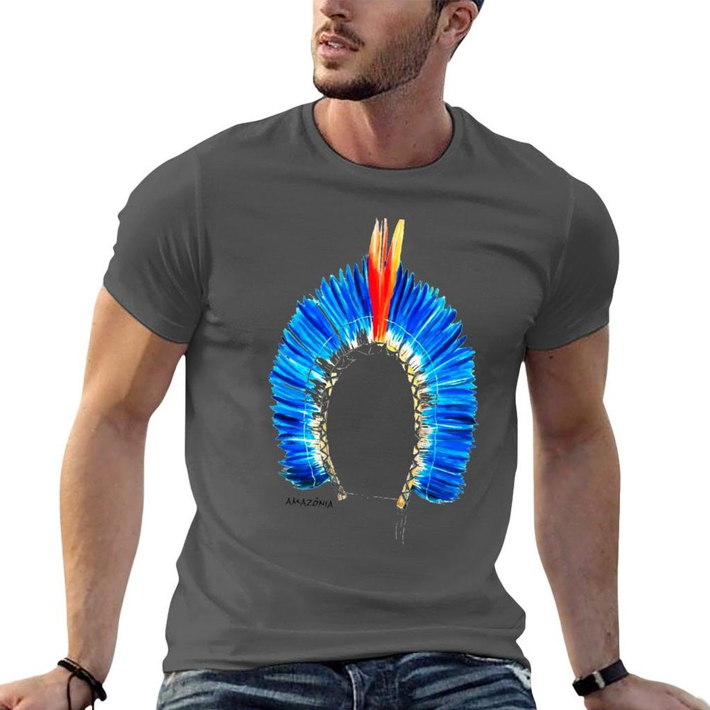 Indigenous Headdress Amazon Nations TShirt Daily Wear Print TShirt