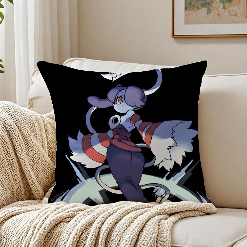 Stylish Game SSkullgirls Cartoon Cushion Cover Linen Pillowcase Soft for Sofa Bed Home Room Decor