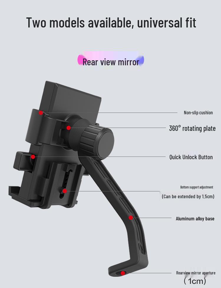 Motorcycle & Bicycle Phone Holder for Navigation