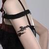 Elegant Floral Adjustable Metal Bracelet Dark Theme Crow Rose Designs Versatile Gothic Accessory