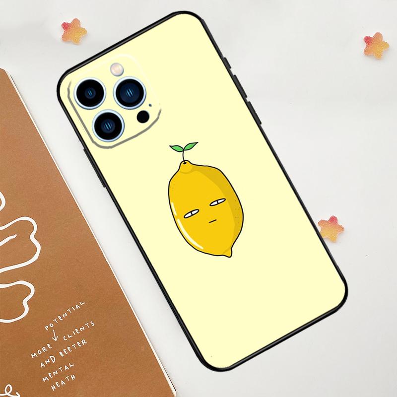 Lemon Fruit Phone Case For IPhone 18 17 Pro Max 14 11 15 16 Pro Max 12 13 mini 16 Plus 16e 17 Air Funda