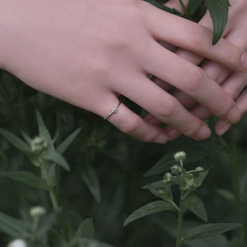 ANOTHER CELL Heart Clover Mono Ring