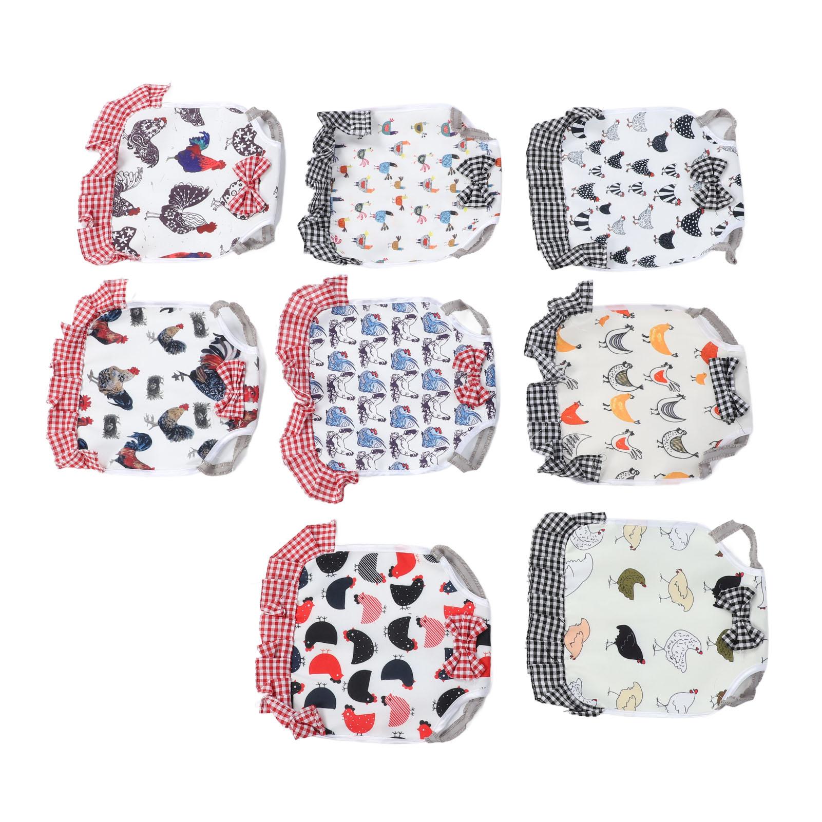 

8 Pcs Chicken Saddle for Hens Wing Back Protector Elastic Straps Saddles Aprons Hen Feather Fixer Supplies