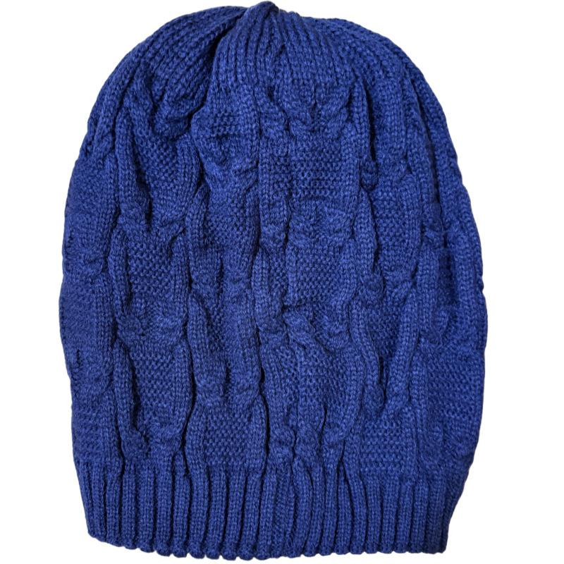 Autumn and Winter, Warm Ear Protection Hat, Knitted Wool Hat, Cold Hat Cover, Versatile, Stacked Hat, Women, Simple Solid Color Design