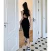 Abito Bodycon Sexy Senza Schiena Primavera/Estate 2026 - Gonna Midiaderente Slim Fit per Donna