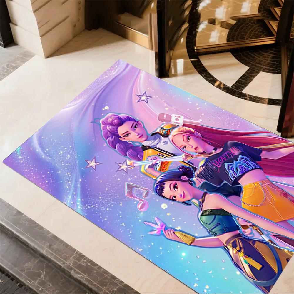 Galactic Warriors Action Floor Mat Perfect for Study room Foyer Hallway Decorate room Antislip Carpet Anime Office Decor