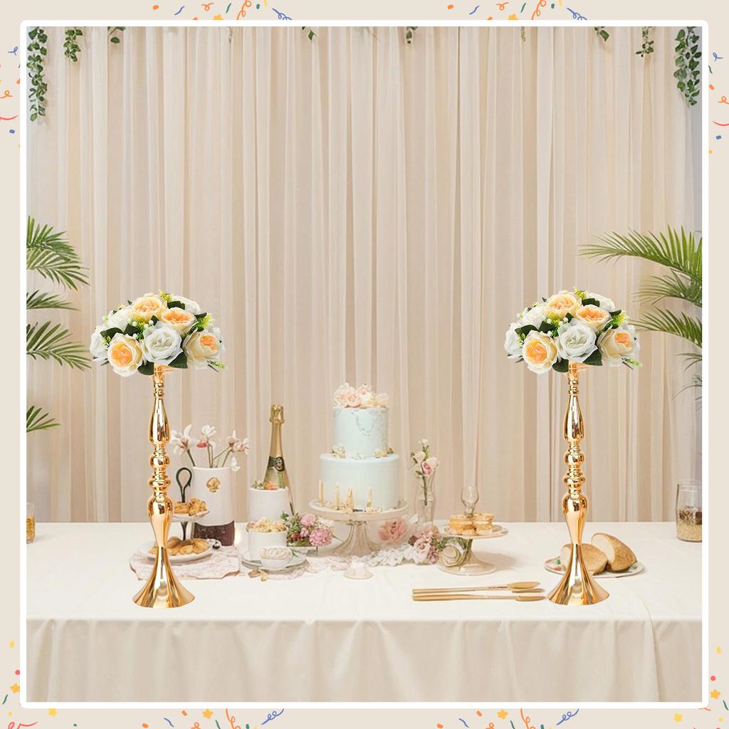 24 Pcs Versatile Wedding Flower Vase 19.69In Tall Flower Holders Floral Display Rack for Party Dinner Table Centerpieces Decor