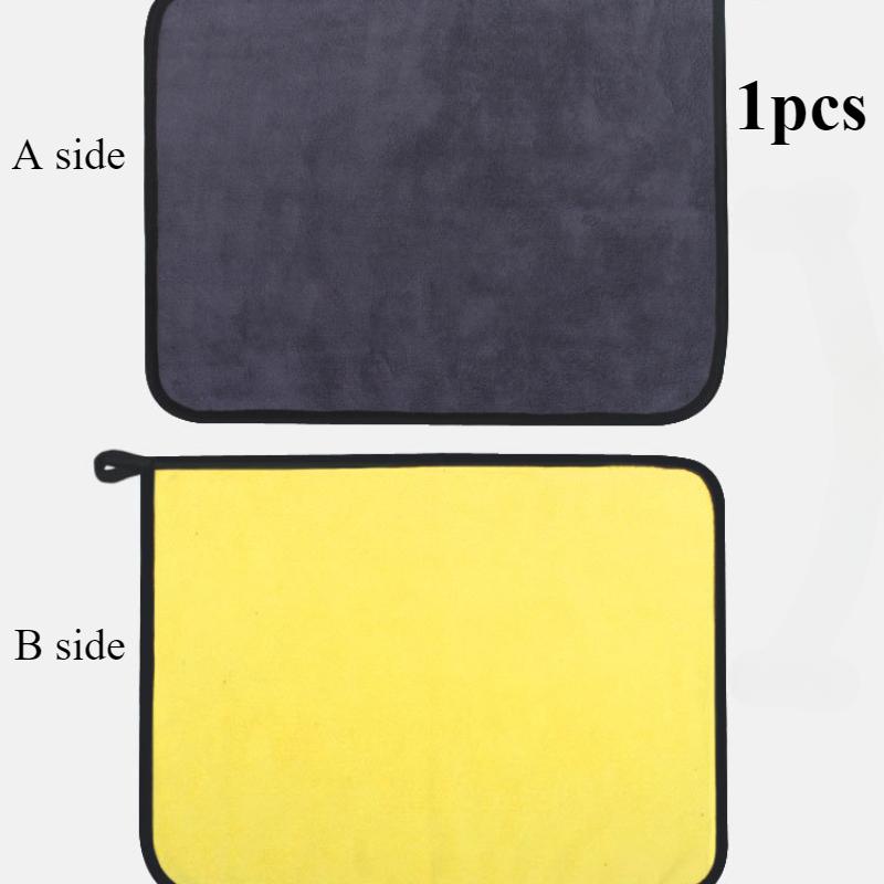 1pcs Quick Drying Pets Towel Super Absorbent and Super Soft Fiber Dogs Towel Bathrobe Convenient Cleaning Towel Pets Supplies 30x60cm жёлтый