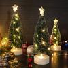 Mini Künstlicher Weihnachtsbaum Helles LED-Licht Bastelartikel Wohnzimmer Schlafsaal
