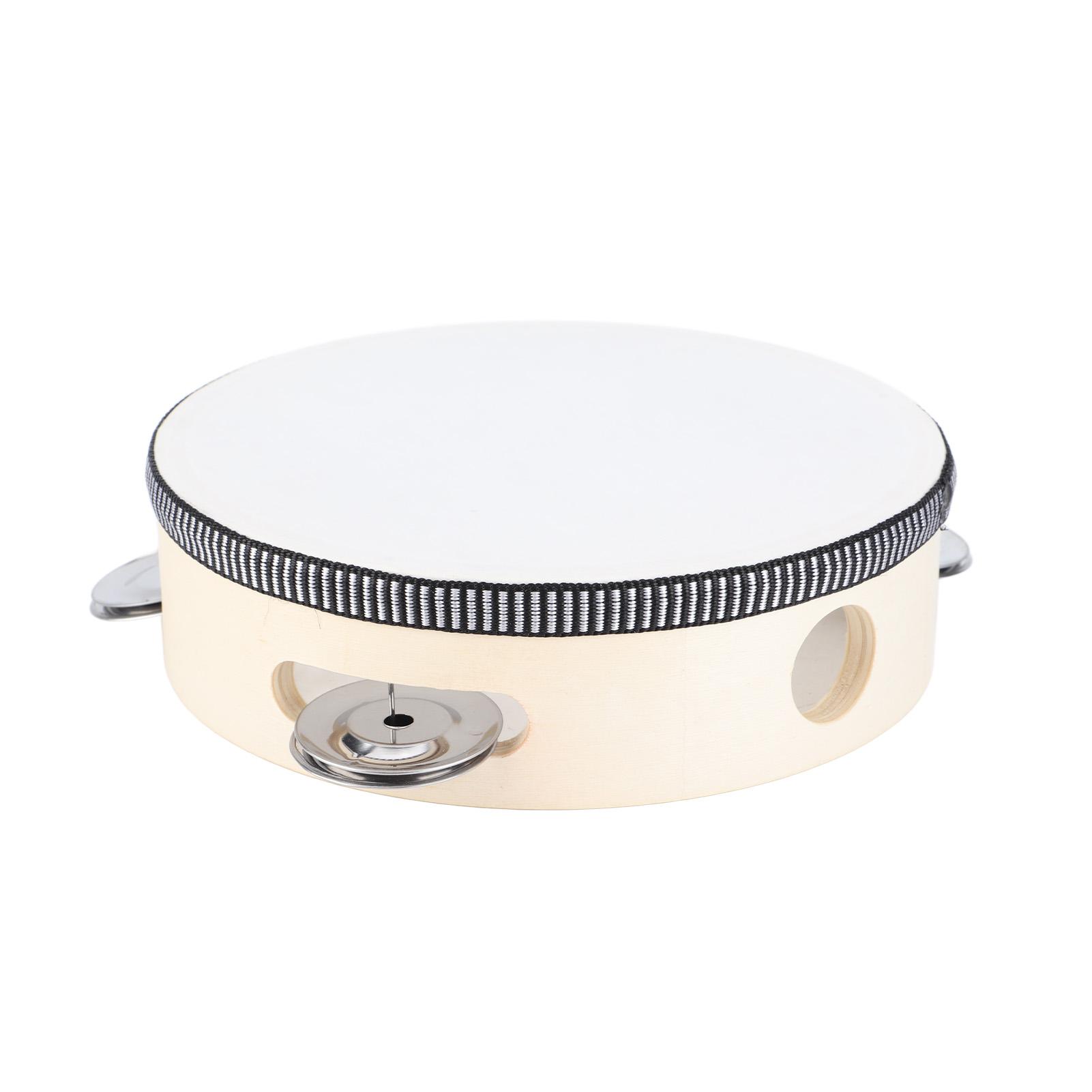 

Деревянный тамбурин с колокольчиками, детский образовательный ударный музыкальный инструмент 7 дюймов