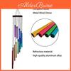 New Aluminum Solid Wood Rotating Pipe Wind Chime Waterproof 12 Pipe Classic Matching Music Wind Chime