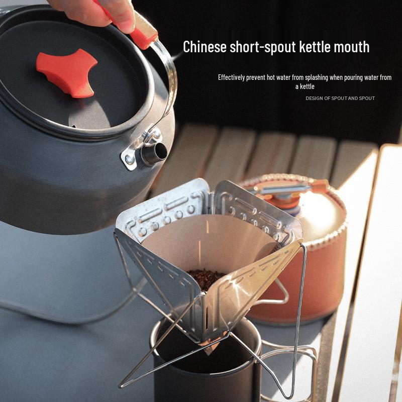 Outdoor Coffee Pot 2.0/2.5L: Large Capacity Mini Kettle for Mountaineering, Fishing, Camping, and Boiling Water