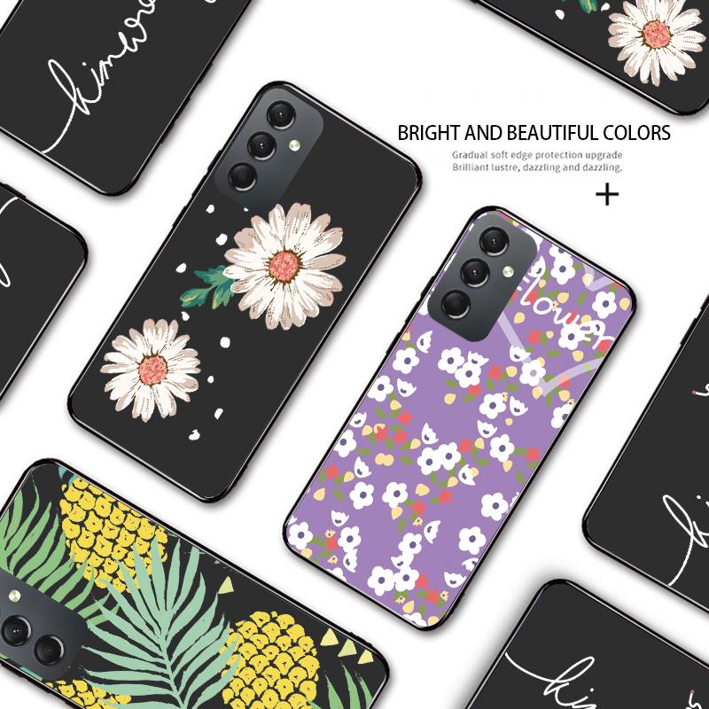 Husă de Telefon Elegantă Violetă cu Flori pentru iPhone 11 13 Samsung Galaxy A51 A12 Xiaomi POCO Redmi 10 10C Carcasă Moale TPU pentru Spate