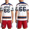 Women Tee Off Campus Briar University V-neck Jersey Graham 44 22 DI LAURENTIS 66 Tucker 46 T-shirt & Shorts Set Summer Soft Short Sleeve Shirt Suit