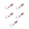 5 Pcs Winter Ice Fishing Jigs Kit Hooks Lures for Bass Perch Crappie Micro 5MM Ice Fishing Gear