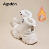 Fleece High-top Dad Shoes New Winter Platform Casual Sports Snow Cotton Shoes