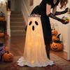Creative Halloween Ghost Candy Bowl Stand Lighted Large Witch Ghost Pot Trick Or Treat Candy Storage Holder Holiday Gift