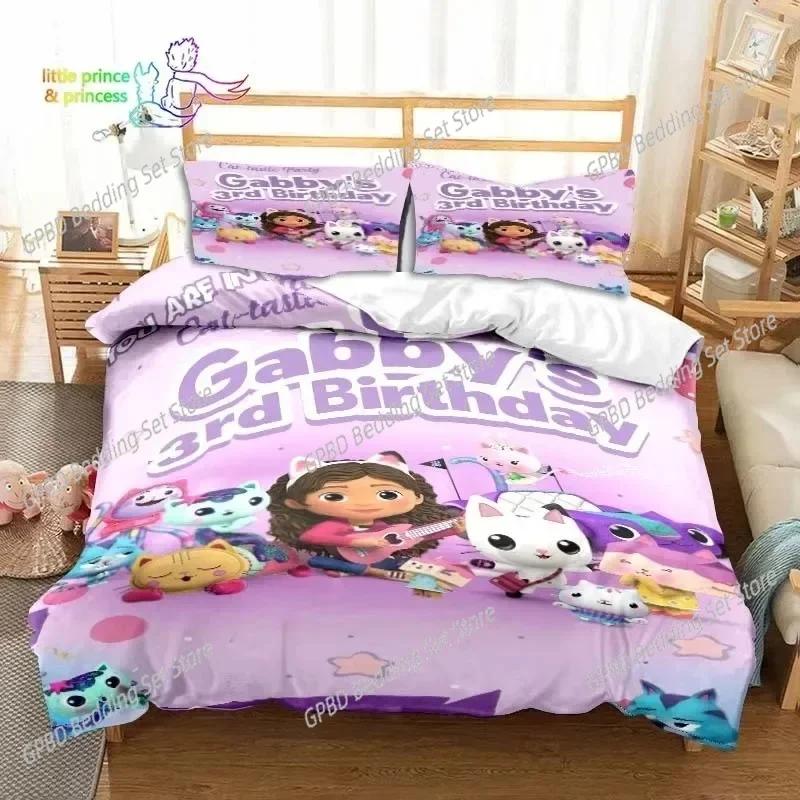 

Gaby s Dolhouse Carton Beding Set Bedrom Soft Modern Bedspreads Comefortable Children Kids Soft Duvet Cover Comfortable Quilt Cover And Pilowcase 135*200cm Eu-Single