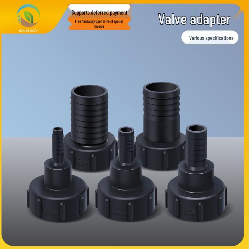 IBC Tank 1" Plastic Connector with 1/2" Hose Adapter for Square Chemical or Urea Barrels