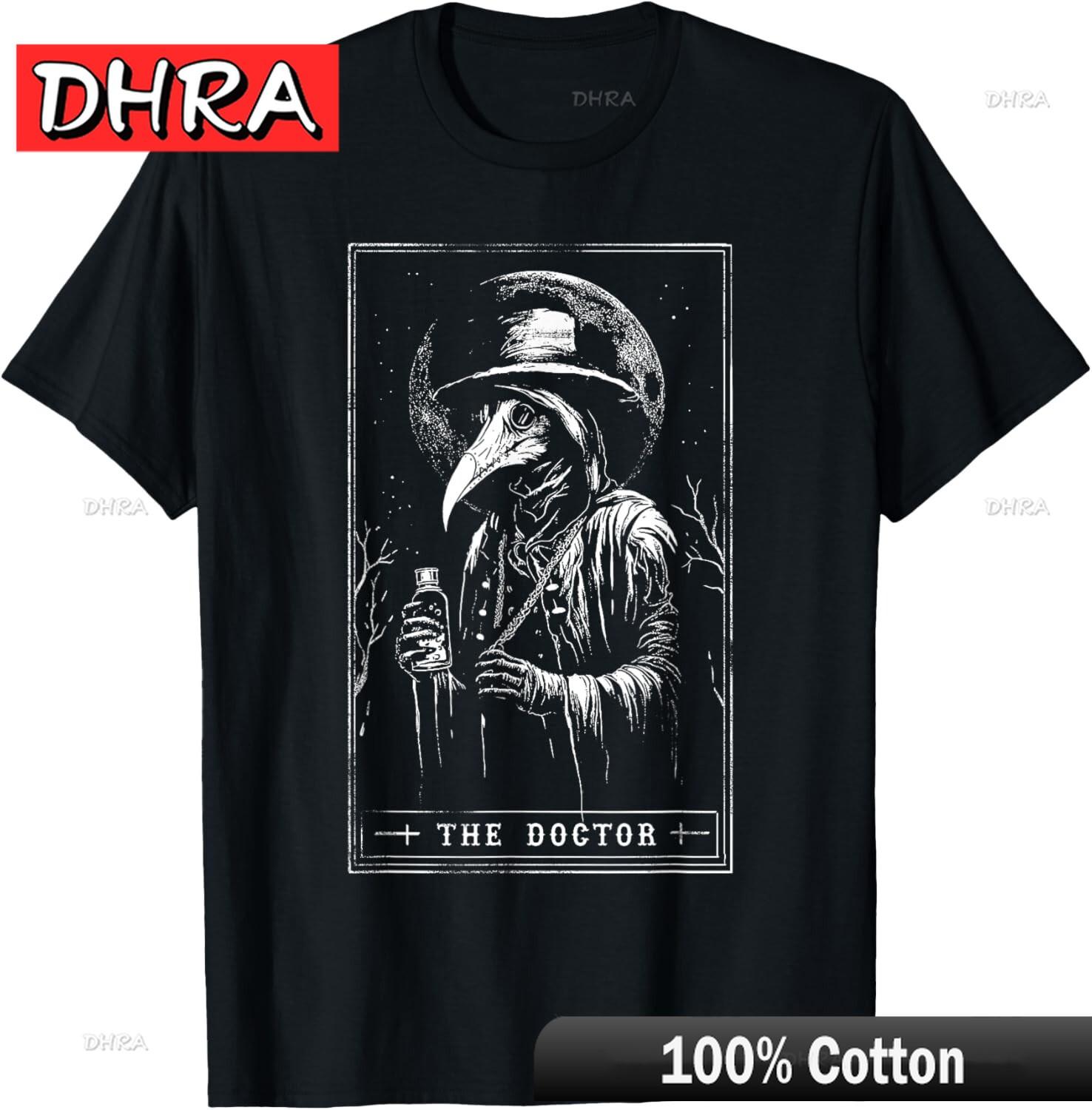 

Plague Doctor Tarot Card Shirt Horror Death Occult Satanic T-Shirt Urban Tshirts Urban Edgy Minimalist Tee Rap College for Gifts 4XL