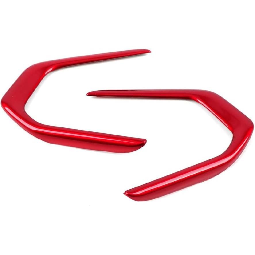 2023 2024 for Chevrolet Trax Steering Wheel Decorative Cover Trim ABS Red Interior Car Accessories 3pcs