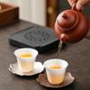 1 Stück Gold Retro Metall Untersetzer Exquisite Isolierunterlage Teetabletts für Zuhause Teeräume Vintage KongFu Teezeremonie Zubehör Geschenk