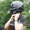 Motorcycle Helmet Men's and Women's Face-off Helmet Double Mirror Locomotive Bluetooth Semi-full Cover Four Seasons