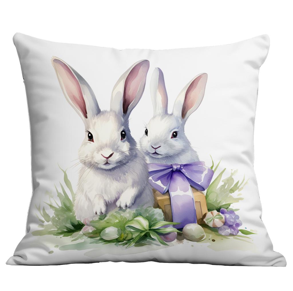 Hot Easter Bunny Purple Series Pillow Case with Pillow Case with A Variety of Pillow Covers Available