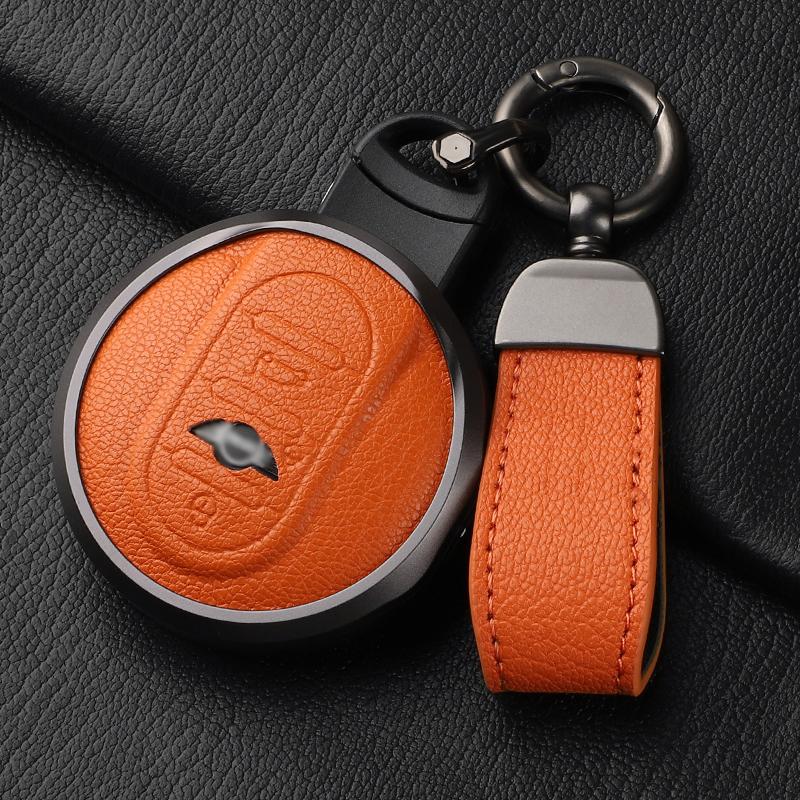 Metall und Leder Autoschlüsselhülle Abdeckung Für Bmw Mini COOPERS ONE JCW CLUBMAN Countryman R55 R56 R57 R58 F56 F55 F54 F57 F60 R59 R60