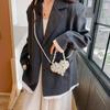Beautiful Pearl Handbag New Love Shape Girls' Handbag Beaded Mini Crossbody Bag