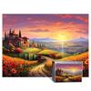 Addone 1000-Piece Jigsaw Puzzle: Picturesque Tuscany & Sunflowers BB5302