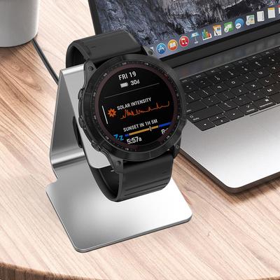 Smart Watch Charger Base Portable Aluminum Alloy Non-Slip Mat Smart Watch Stand for Garmin Fenix 7S/forerunner 745/Venu SQ