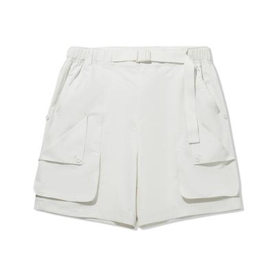 Li Ning X Jackie Chan Collaboration Kung Fu Series Urban Functional Cargo Shorts Unisex Shorts Chalk-Grey AKSW173-4