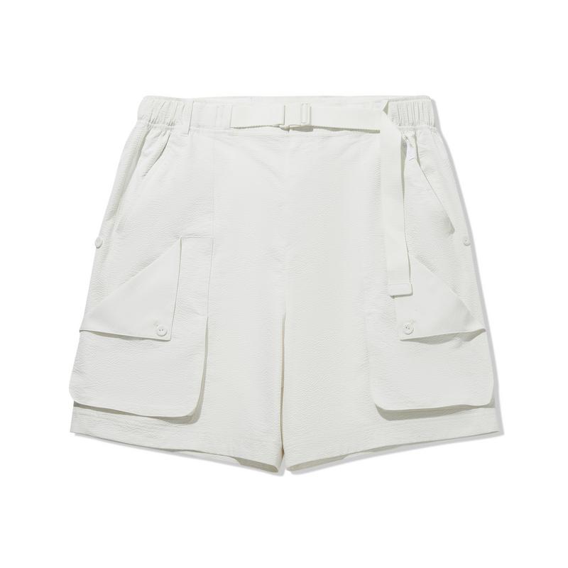 Li Ning X Jackie Chan Collaboration Kung Fu Series Urban Functional Cargo Shorts Unisex shorts Chalk-Grey AKSW173-4