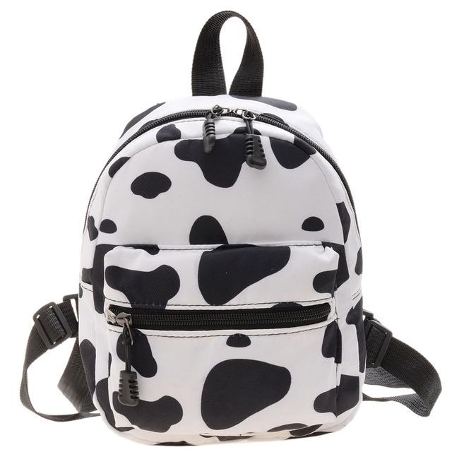 Women's Backpacks Trend Nylon Female Bag Animal Printing Small Ladies Backpacks School Bags for Teen Girls Knapsack