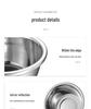 Durable 304 Stainless Steel Multi-Purpose Kitchen Basin: Noodle, Soup, Vegetable Wash, Egg Beating, and Seasoning Jar.