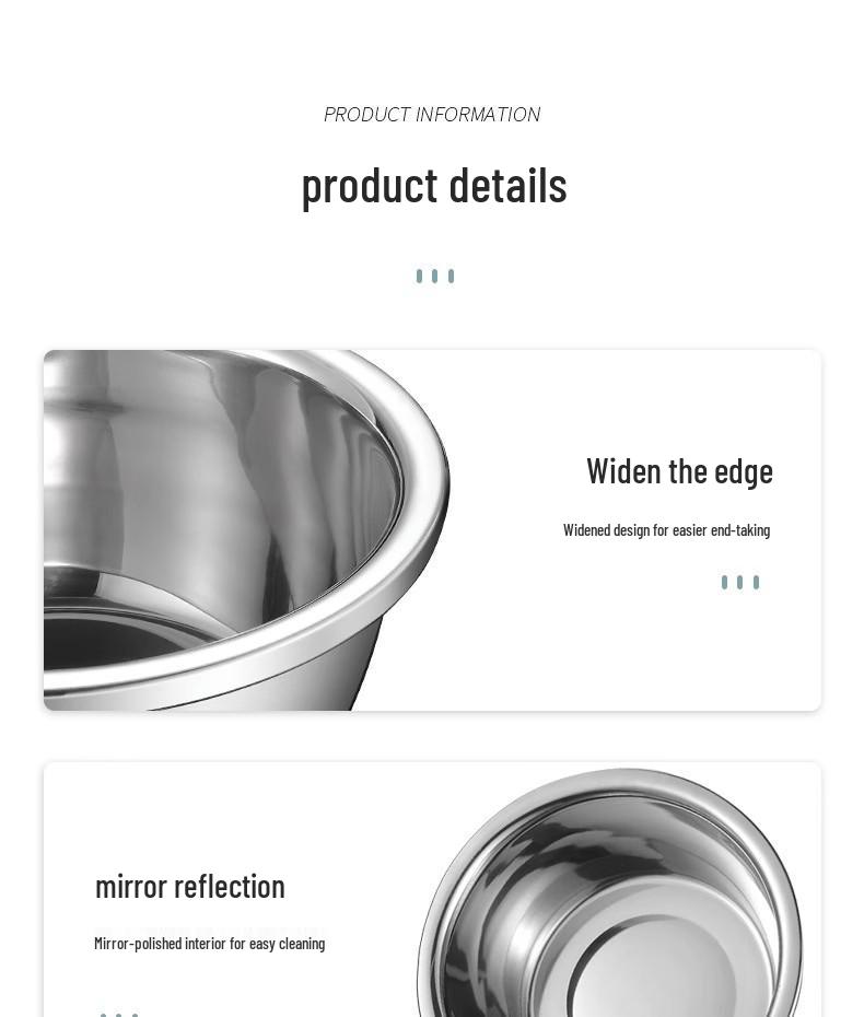Durable 304 Stainless Steel Multi-Purpose Kitchen Basin: Noodle, Soup, Vegetable Wash, Egg Beating, and Seasoning Jar.