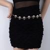 Metal Skull Waist Chain Adjustable Women'S Skirt Accessories Suit Belt Versatile Sweater Chain Diablo Waist Seal