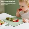 Silicone Placemat for Toddlers Soft Non-Slip Baby Placemat with Teething Table Edge Bumper Table Protection Mat for Baby Dining Playing