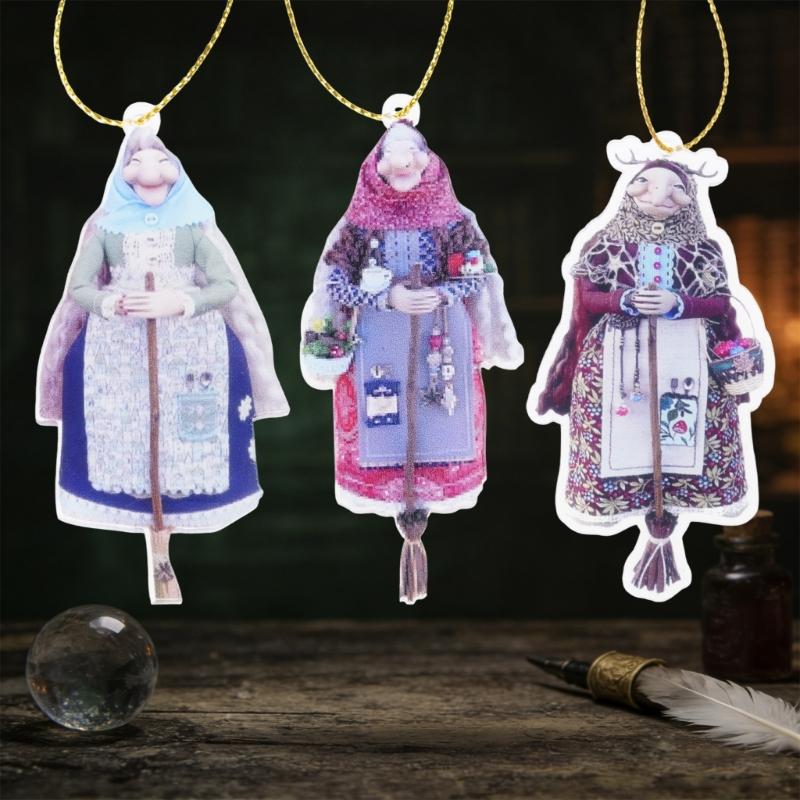 6.3Inch Height Handmade Kitchen Witch Doll,Enchanting Good Luck Charm Cooking Doll,Unique Kitchen Home Decoration