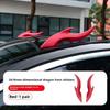 Car Roof Decoration Horns Sticker Auto 3D Dragon Horns Decoration Elasticity Silicone Horns Easy To Find Car in The Parking Lot