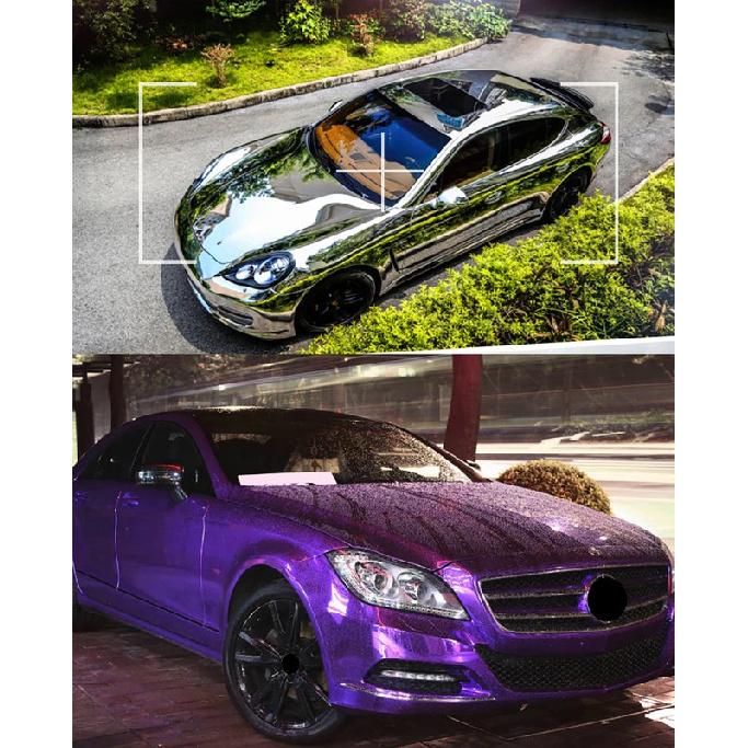 100*30CM Pellicola Vinilica Specchio Cromato Foglio Adesivo per Auto Wrapping Fai da Te Decalcomania Automobili Motocicletta Camion Accessori per Styling Auto