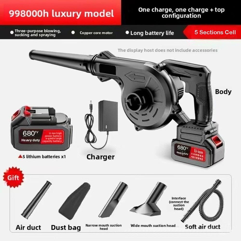 1400W Power Electric Air Blower 2 In1 Blowing Dust Collector Motorcycle Cleaner Car Cleaning