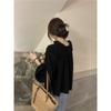 Korean Fashion Spliced Ruffles Shirt French Style Retro Blouse for Women Puff Sleeve Sweet Ladies Casual  Loose Elegant Chic Design Shirts Tops