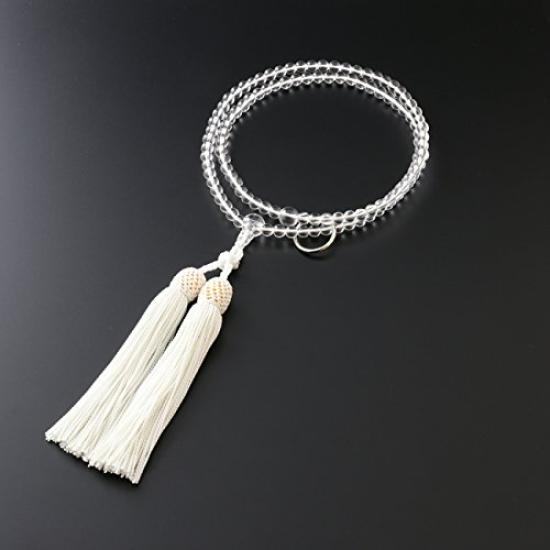 Altar budist Kyoto Hayashi Mătănii de rugăciune Soto Zen Cristal autentic Geantă oficială pentru ceremonie Mătănii de rugăciune Kyoto (Pentru femei) [Set Mărgele] SW-098