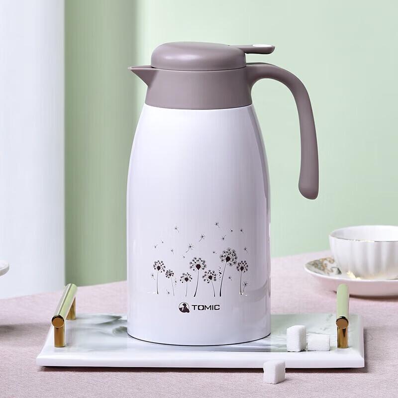 TOMIC 2L Stainless Steel Press-Type Thermos Flask