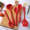 New 5pcs/set Silicone Kitchen Utensil Set With Non-Stick Pans Silicone Spatula Soup Spoon Cooking Tools For Kitchen