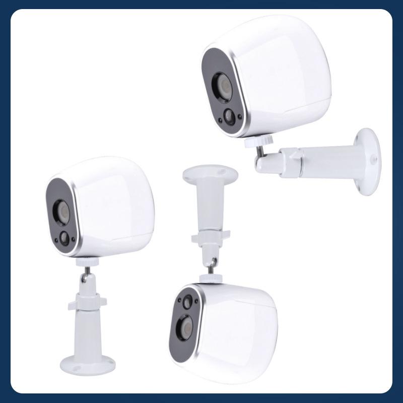 Adjustable Wall Mount for Indoor/Outdoor Camera, Compatible with Arlo - White Security Bracket